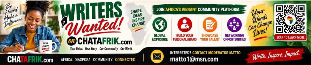 Chatafrik Writers Wanted Banner